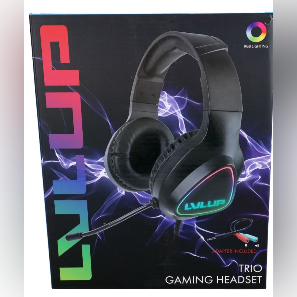 LVLUP Trio Gaming Headset , Wired Universal 3.5 mm Connection, Multiplatform